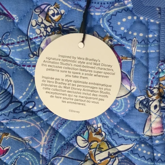 Vera Bradley Disney Blue Patterned Bag - Picture 11 of 13